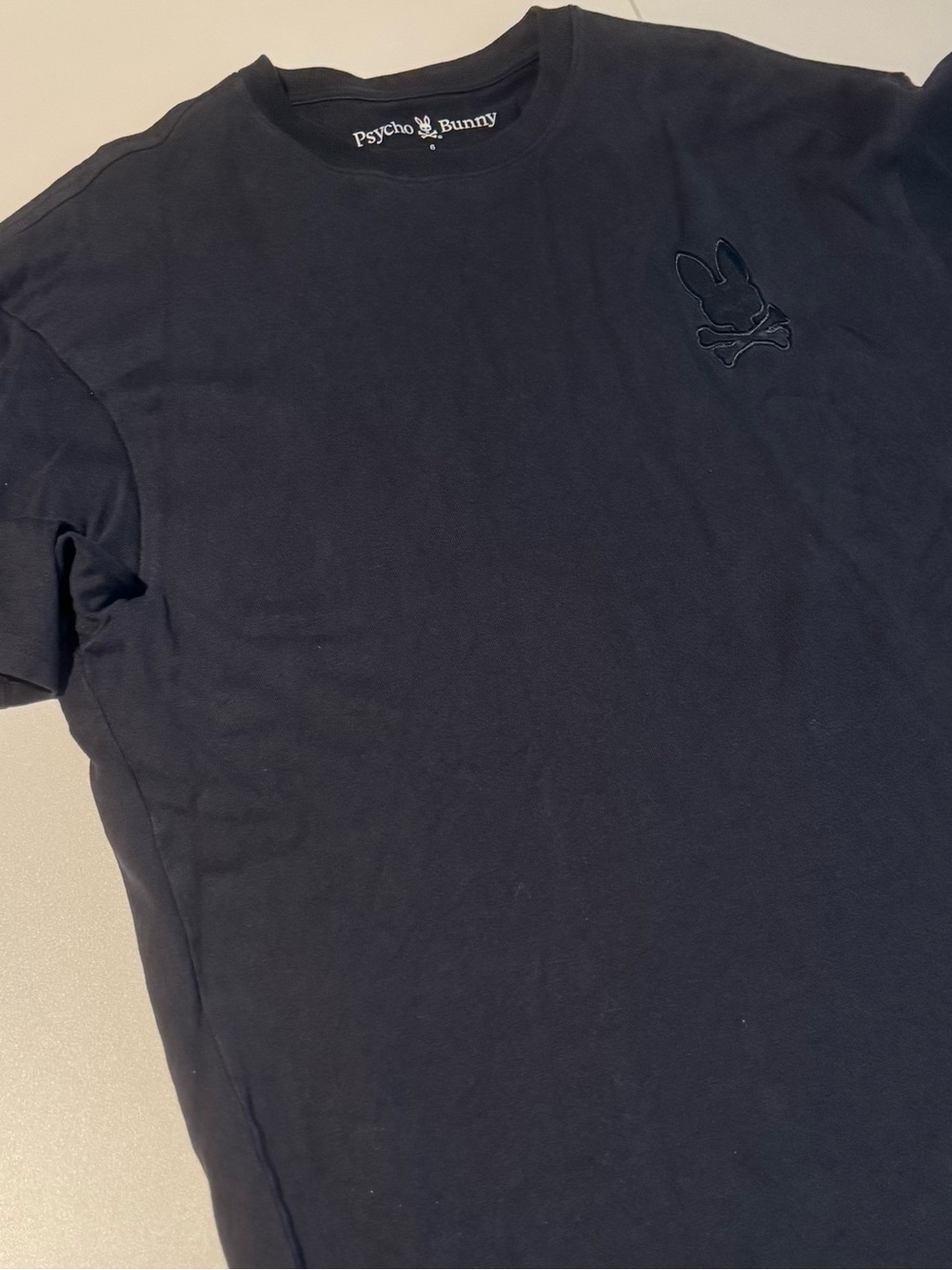 Psycho Bunny Blue/Navy Embroidered Logo Crew Tee
